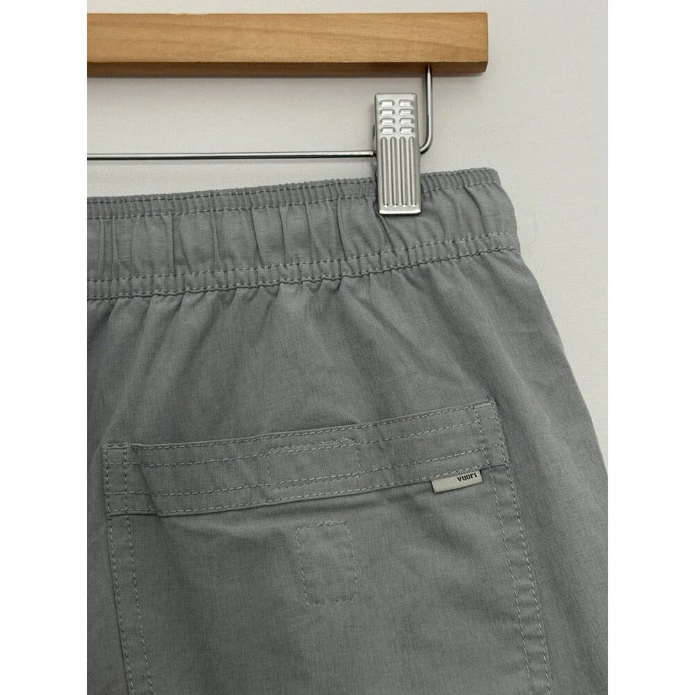 Vuori Kore Lined Shorts Mens Small Gray Athletic Running Training Gym Lounge